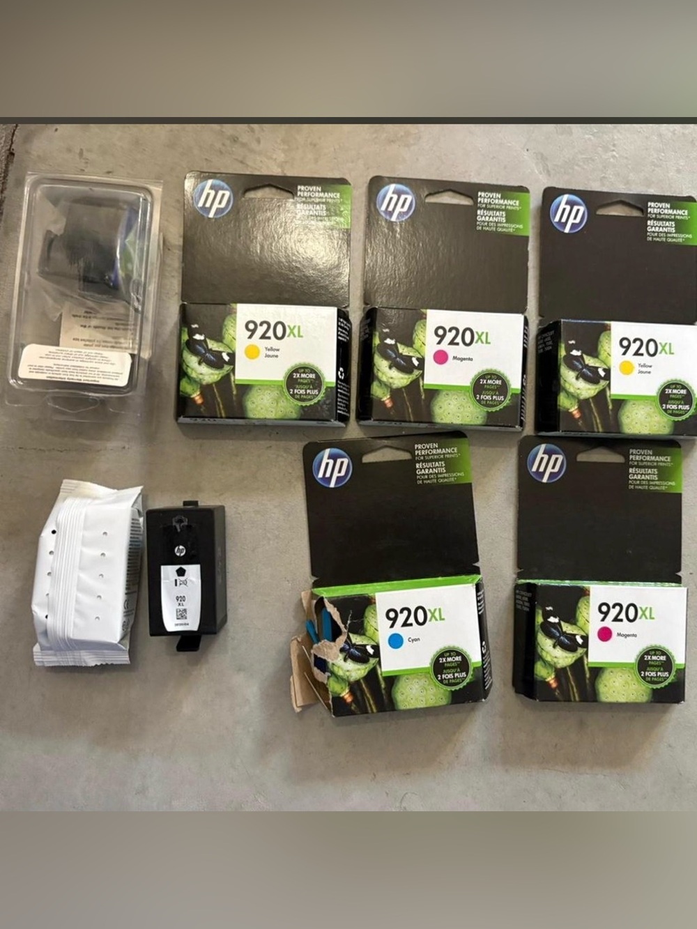Original HP Ink 902 XL Black, Magenta, Cyan Yellow New in Pkg, but Expired